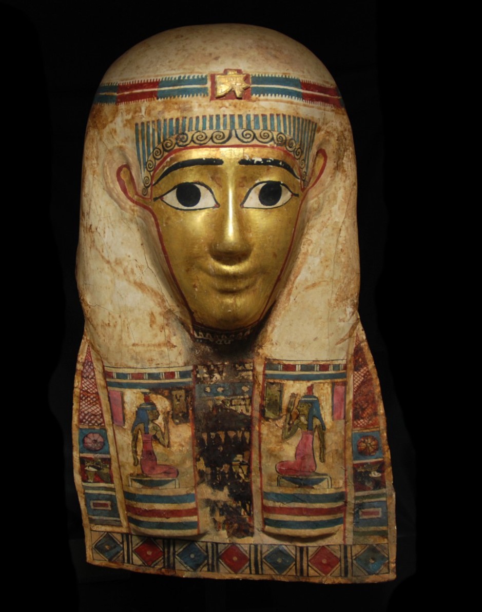 Egyptian-gilt-cartonngae-mummy-mask-front