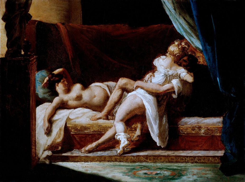 Trois amoureux, 1820