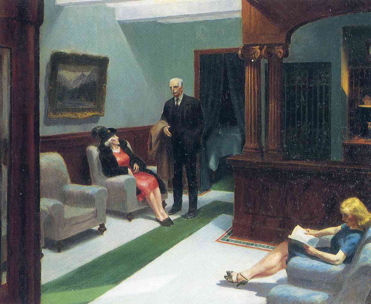 Hopper Edward - Hotel lobby - 1943